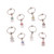 Dangling Flower CZ Captive Bead Rings