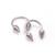 Pair of 316L Stainless Steel 14G Circular Cone Horseshoe Nose Piercing Septum Lip Nipple Eyebrow Rings Hoop Helix Tragus Cartilage Ear