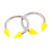 Yellow Acrylic Spike Circular Barbells
