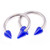 Blue Acrylic Spike Circular Barbells