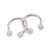 Clear Acrylic Ball Circular Barbells