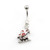 Christmas Inspired Belly Button Rings 14g- Choose Your Designs + Free Gift Box