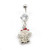 Christmas Inspired Belly Button Rings 14g- Choose Your Designs + Free Gift Box