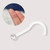 20G Bezel CZ Corkscrew Nose Ring