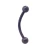 Titanium PVD Purple Eyebrow Curved Barbell Piercing