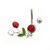 Out of Stock - Cherry and Heart Design Belly Button Ring CZ 14ga Surgical Steel
