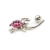 14G Externally Threaded Spider CZ Belly Button Ring