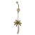 Dangling Palm Tree 14 gauge Belly Ring with Cz Jewels