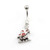 Dangle Santa on Slay Belly Ring