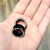 Black IP Tunnels with Clear Stones (Available in 13 Sizes) Sold in Pairs