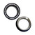 Black IP Tunnels with Clear Stones (Available in 13 Sizes) Sold in Pairs