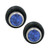 Blue CZ O-Ring Ear Gauges