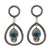 Teardrop Opal Dangle Screw Fit Ear Gauges