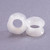 Pair of White Glow in the Dark Soft Thin Silicone Tunnels 2ga- 9/16 in 