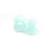 2g-1/2" Aqua Glow Thin Silicone Ear Tunnels Plugs Expanders Gauges Earring Jewelry