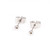 Pair of Silver Round Earring Studs 22G