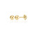 14k Solid Yellow Gold Hollow Ball Stud Earrings- Sold as a Pair 20ga