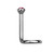 18G Sterilized Press Fit CZ Nose Screw Studs Rings