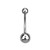 Sterilized Belly Button Ring Ethylene Oxide Gas Titanium Grade 23 14 Gauge with 5mm and 8mm Titanium Ball
