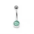 Avocado Toast Logo Ball Belly Button Ring