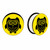 Acrylic Yellow Owl Saddle Fit Ear Gauges Plugs Piercings Jewelry