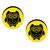 Yellow Acrylic Owl Saddle Plugs