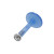 Blue Flexible Labret Monroe with Clear Gem