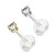 14K Gold CZ Flex Labret Studs