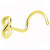 14K Solid Gold Infinity Corkscrew Nose Ring Stud