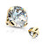 14K Solid Gold Prong CZ Dermal Tops
