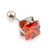 Red Square CZ Earring Studs