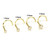 14K Gold PK2 Real Diamond Corkscrew Nose Stud Ring 18G