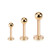 Rose Gold IP Over 316L Surgical Steel Basic Labrets/Monroe - Sold Each