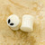 Pair of Organic Horn Bone Alien Design Ear Plugs 