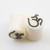 White Bone Yin Yang Ear Gauges