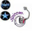 Steel Spinner with Holographic 14G Logo Navel Ring