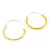 PVD Yellow Hinged Hoop Earrings