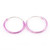 PVD Pink Hinged Hoop Earrings