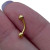 Surgical Steel PVD Gold Curved Barbell