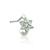 Ion plated surgical steel nose ring Crowler Flower Gem flower design