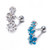 Dragon Claw Triple Star CZ Cartilage Barbells