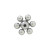 Jeweled Replacement Threaded Bead Flower Shape Surgical Steel