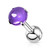 Purple Cabochon Stone Tragus Barbell