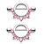Pink CZ Nipple Shield Ring