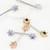 14G CZ Flower Nipple Barbell 16mm