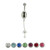14 gauge Key Belly Button Ring surgical steel with dangling design 