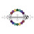 Rainbow CZ Nipple Ring