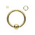 14K Gold Fixed Captive Bead Ring
