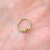 14K Solid Gold Fixed Captive Bead Ring