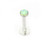 Labret Monroe Push In Design with Soft Enamel Back for Comfort and Opalite Synthetic Gem 16ga